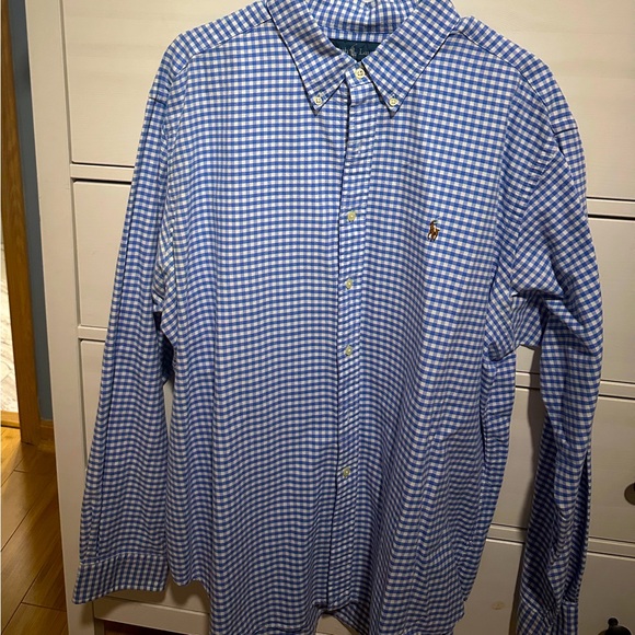 Men’s Gingham Ralph Lauren Button Down - Picture 1 of 3